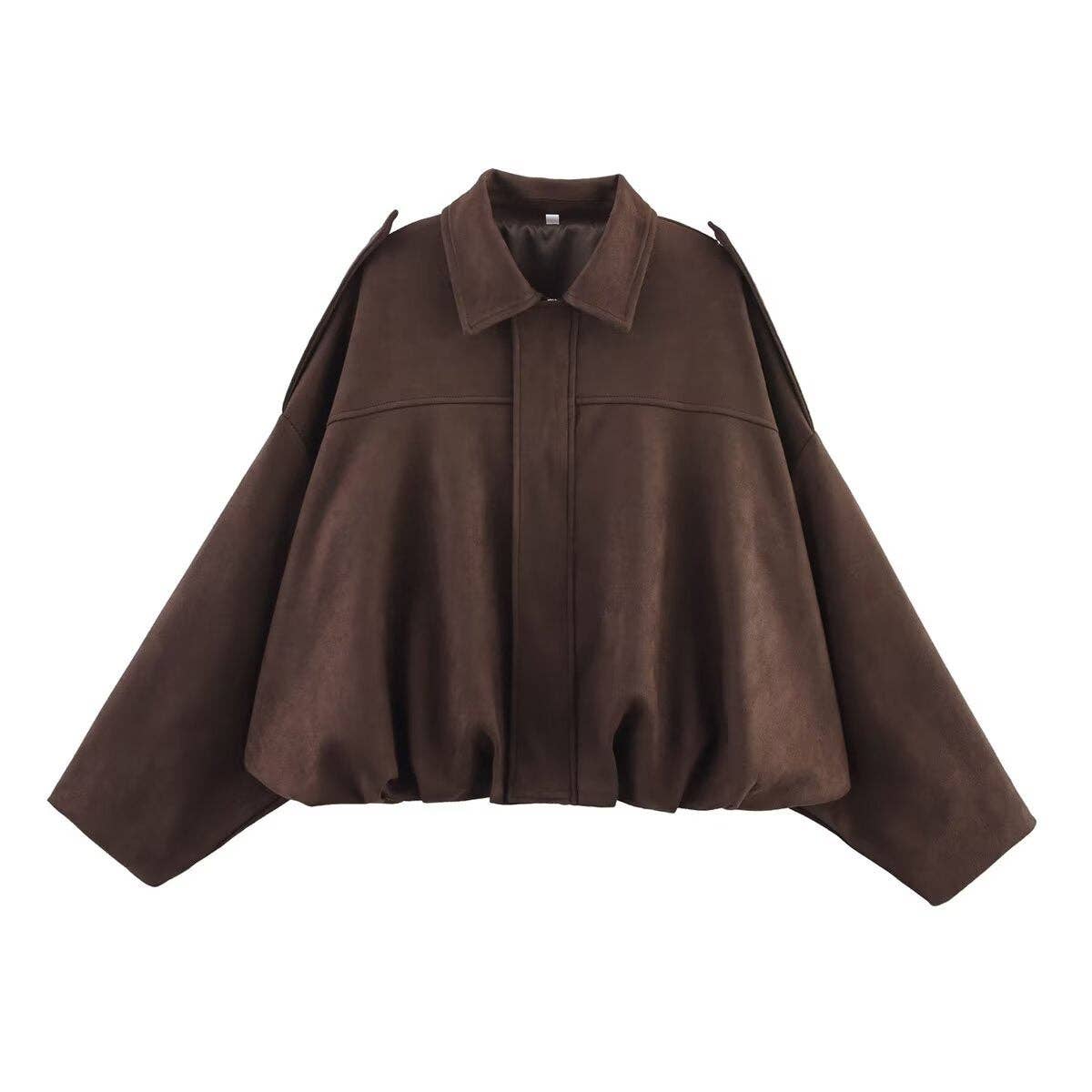 Suede Touch Bomber Jacket