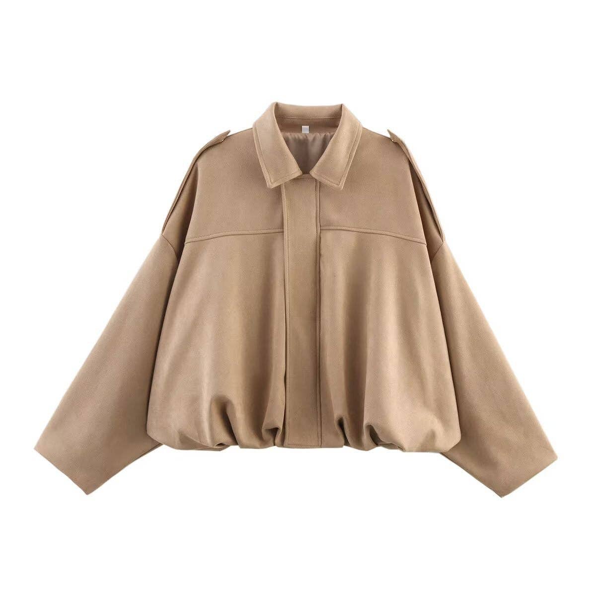 Suede Touch Bomber Jacket