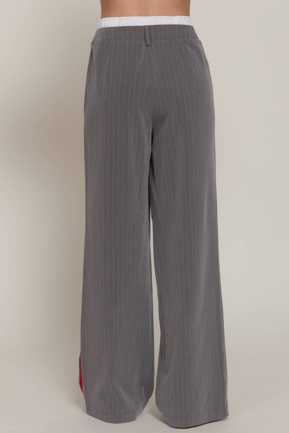 Side Stripe Detail Y/D Stripe Long Pants