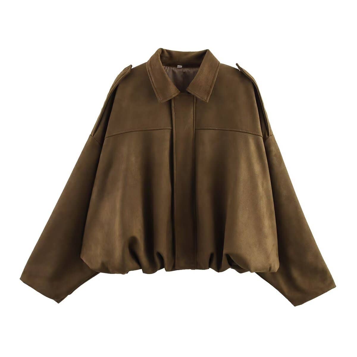 Suede Touch Bomber Jacket